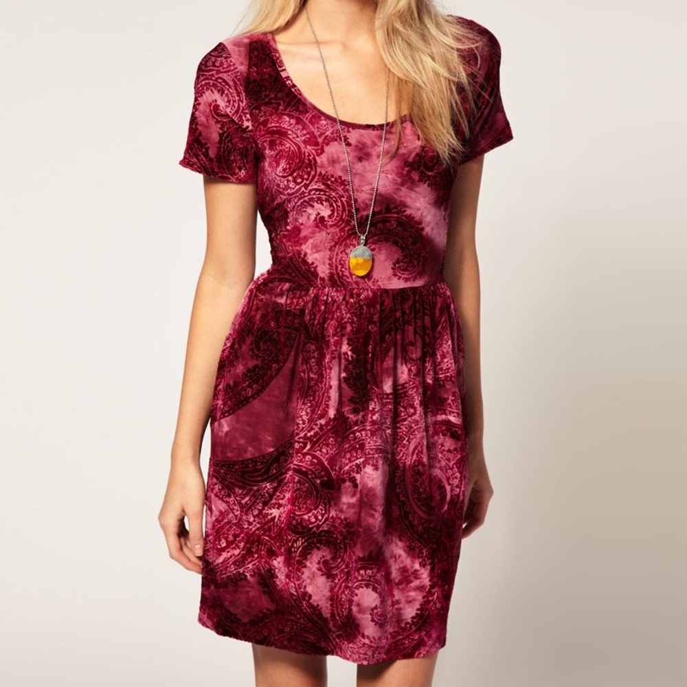 MINKPINK Velvet Paisley Dress